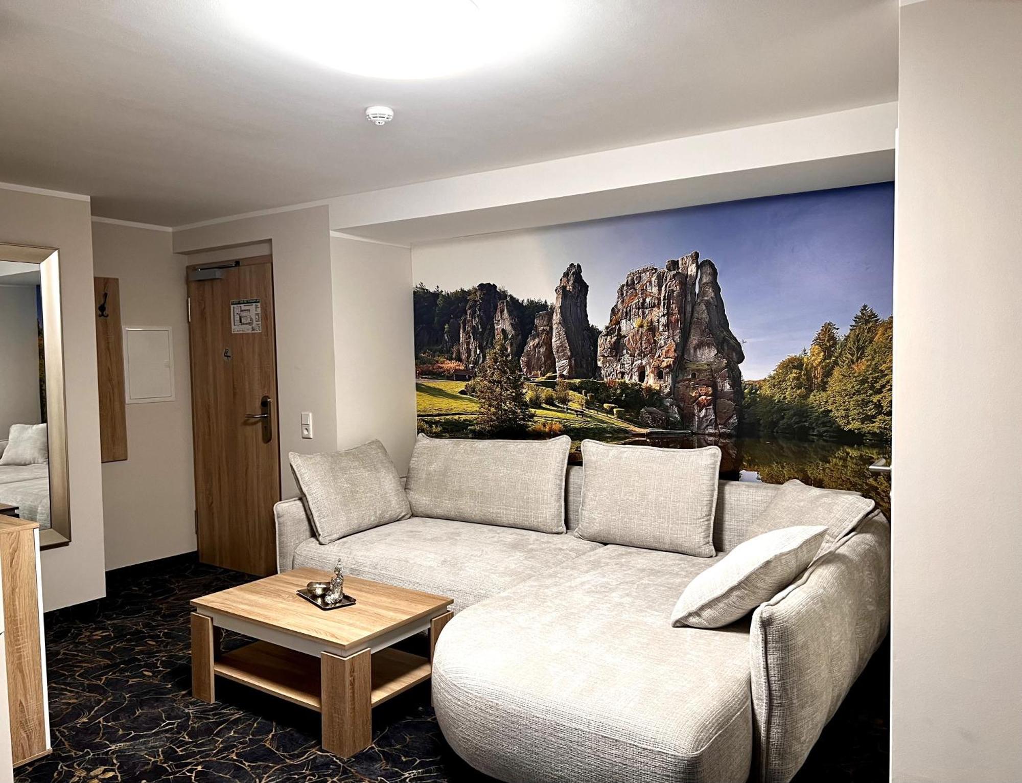 Gaestehaus Am Kurpark Hotel Garni Horn-Bad Meinberg Exteriör bild